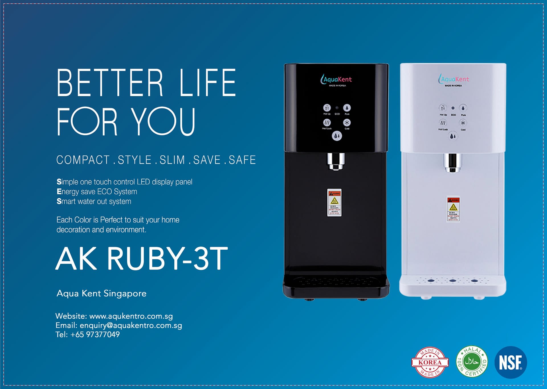 Water Dispenser, Purifier & Water Cooler Singapore Aqua Kent Singapore